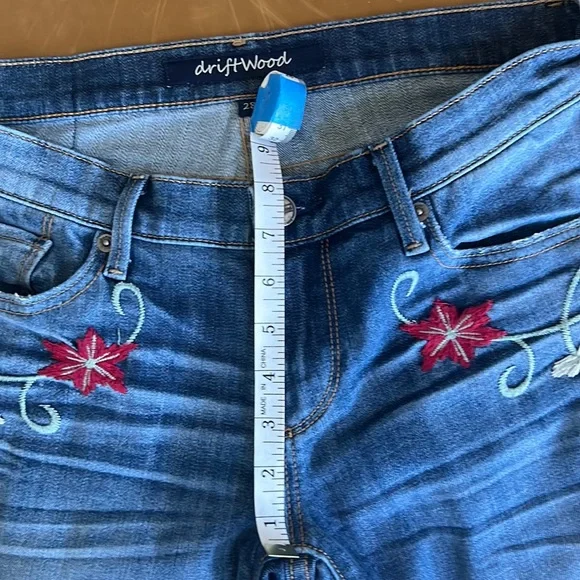 Driftwood Embroidered Skinny Denim Jeans - Picture 7 of 7